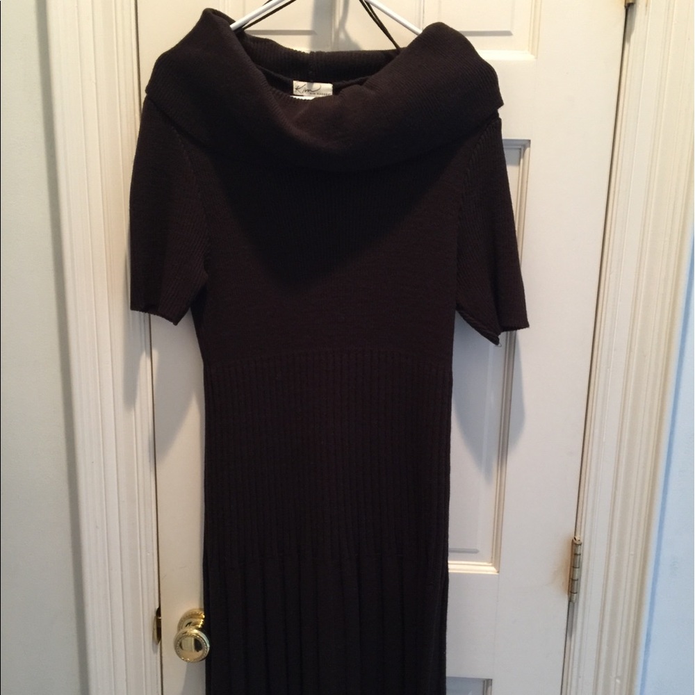 Knit dress with empire waist